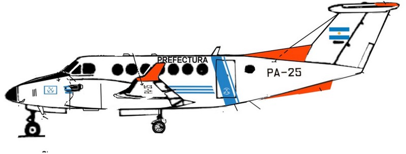 argentina king air 1/72 decals aipd-94