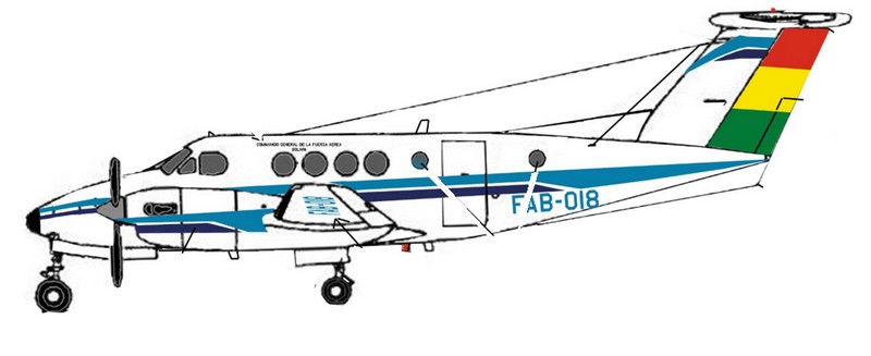 king air bolivia decals