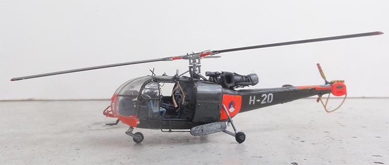 Heller Alouette III helicopter model