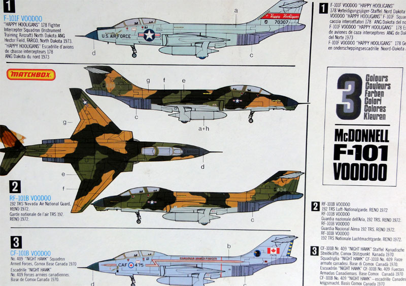 VALOM 1/72 Modell Bausatz 72124 McDonnell F-101A Voodoo Nuclear Bomber inkl.