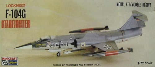 F-104 G/S STARFIGHTER MODEL KIT GERMAN & ITALIAN AF MKGS #00447 1/72 HASEGAWA 