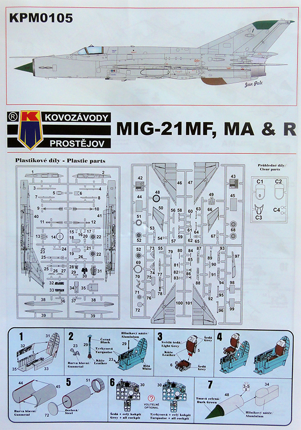 Ace Models 1/72 MIKOYAN MiG-21 bis INTERIOR & EXTERIOR DETAILS Photo Etch Set 