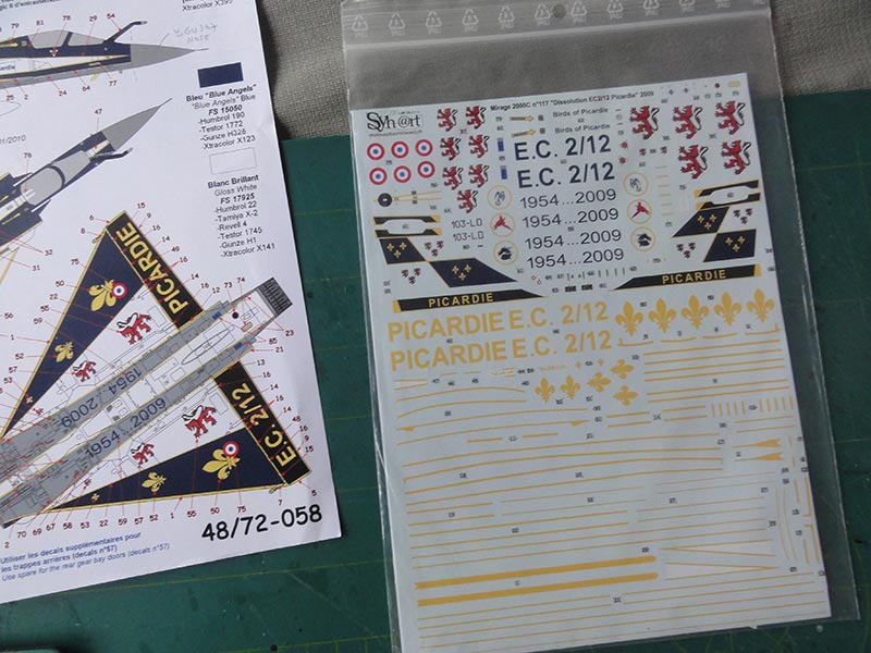 syhart 72-058 mirage 2000 decals