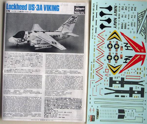 Print Scale 72-289 Decal for Lockheed S-3 Viking 1:72 WET Decal 