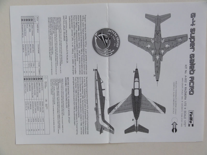 Soko Super Galeb 1/72
