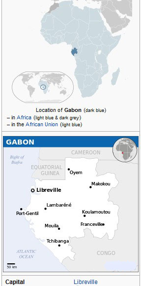 gabon map