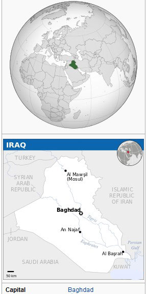 iraq map