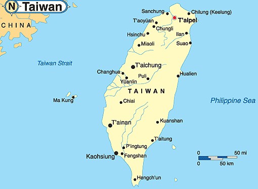 taiwan map